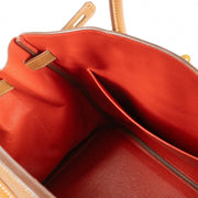 authentic preloved Hermès Birkin 35 Verso Gold/Geranium Togo GHW on Labellov.com
