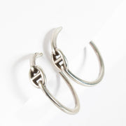 Authentic second-hand Hermès Silver Chain D'ancre Earrings on labellov.com