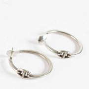 Authentic second-hand Hermès Silver Chain D'ancre Earrings on labellov.com