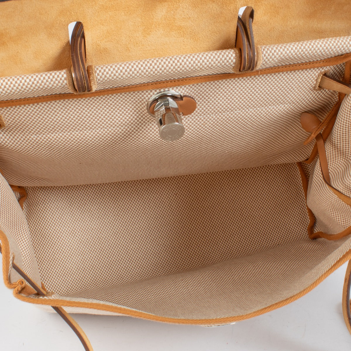 Hermès Herbag Zip 39 Criss Viking Canvas/Hunter PHW