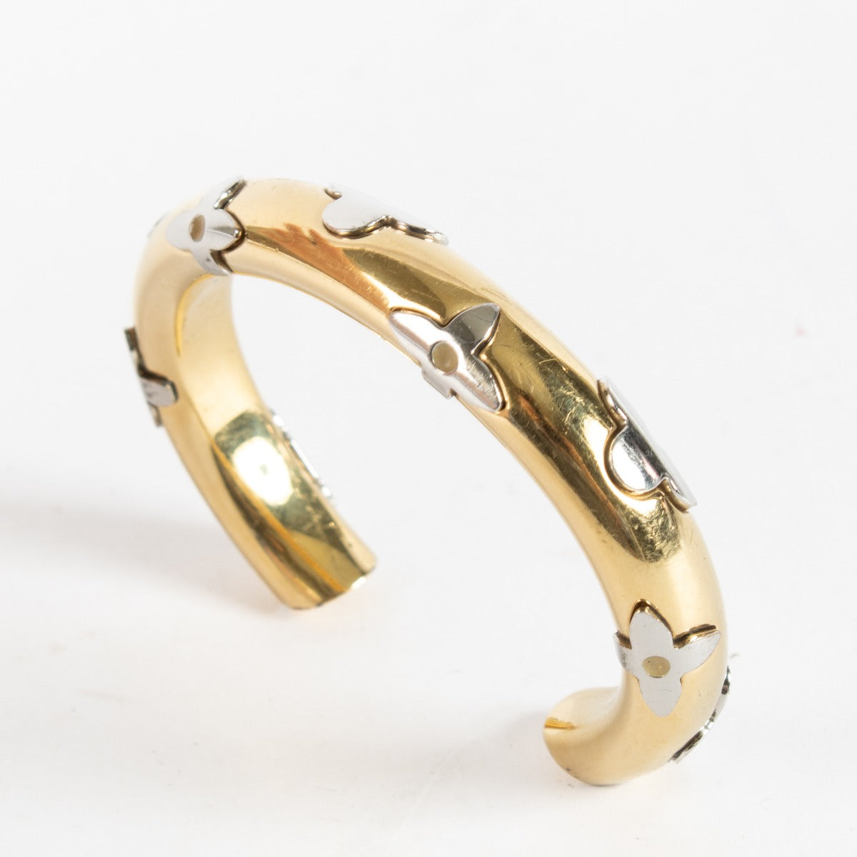 Authentic second hand Louis Vuitton Gold Silver Flower Bracelet on labellov.com
