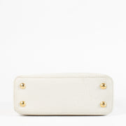 Authentic Preloved Louis Vuitton White Python Capucine Top Handle on Labellov.com