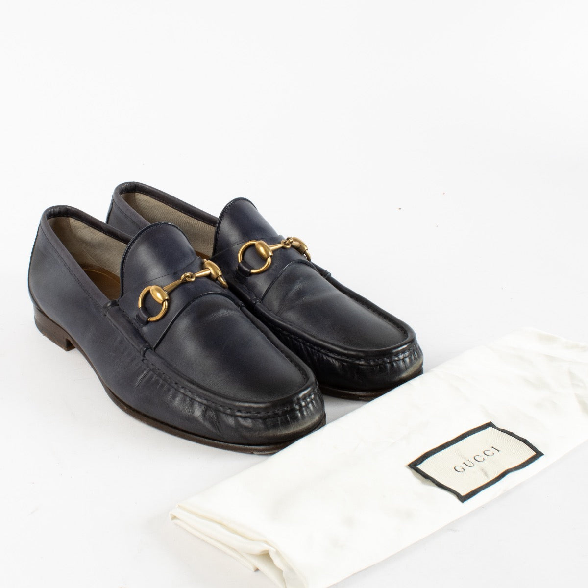 Authentic Second Hand Gucci Blue Loafers on Labellov.com