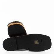 Authentic Preloved Chanel 23C Black Chain Mule Sandals - Size 39 on Labellov.com