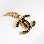 Authentic Preloved Chanel 23C Black/Gold CC Necklace on Labellov.com