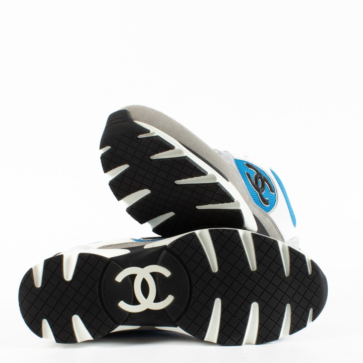 Authentic preloved Chanel Blue 23C Sneakers - Size 39 on Labellov.com