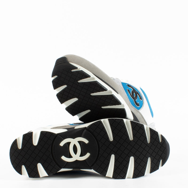 Authentic preloved Chanel Blue 23C Sneakers - Size 39 on Labellov.com