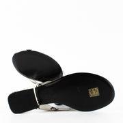 Authentic Preloved Chanel 22S White CC Thong Sandals - size 39 on Labellov.com