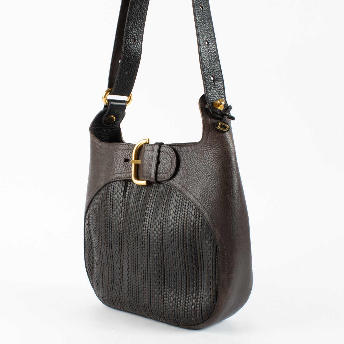 Authentic Second Hand Delvaux Brown Equivoque Shoulder Bag on Labellov.com