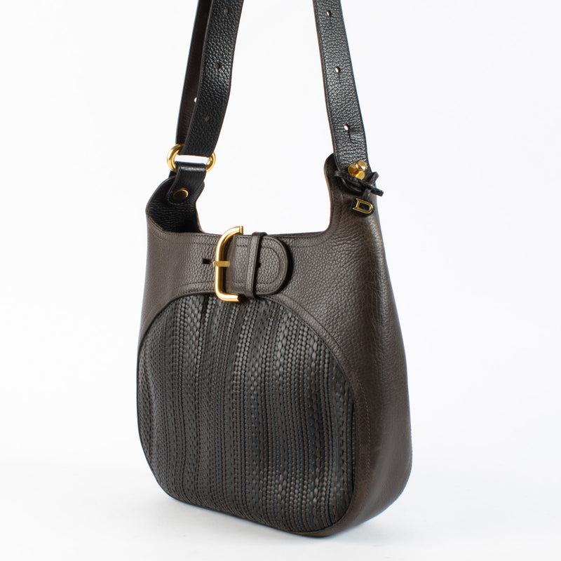 Authentic Second Hand Delvaux Brown Equivoque Shoulder Bag on Labellov.com