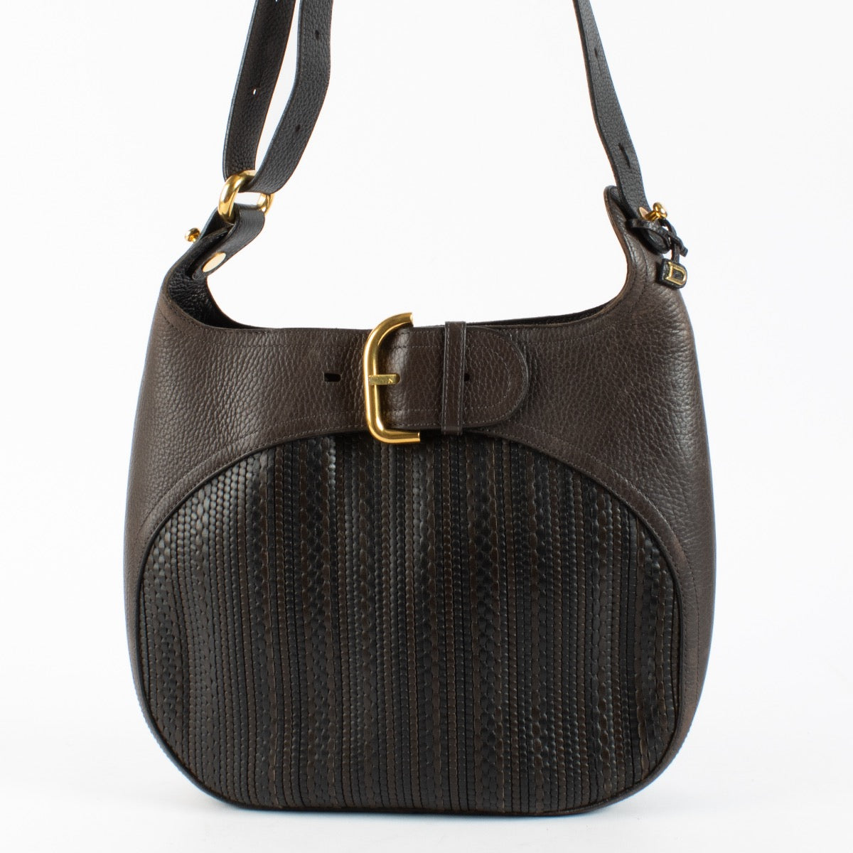 Authentic Second Hand Delvaux Brown Equivoque Shoulder Bag on Labellov.com