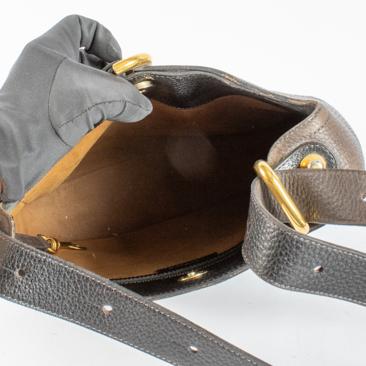 Authentic Second Hand Delvaux Brown Equivoque Shoulder Bag on Labellov.com
