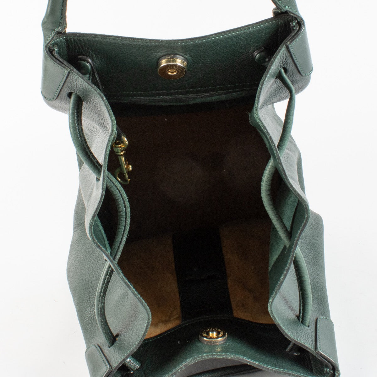 Authentic Second Hand Delvaux Green Chardonnay Top Handle Bag on Labellov.com