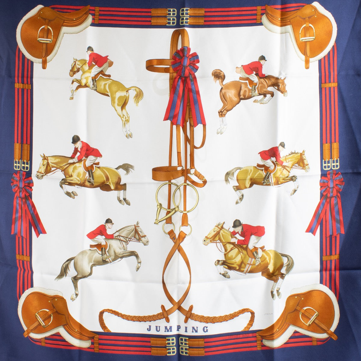 Authentic Second Hand Hermès Jumping Silk Scarf on Labellov.com