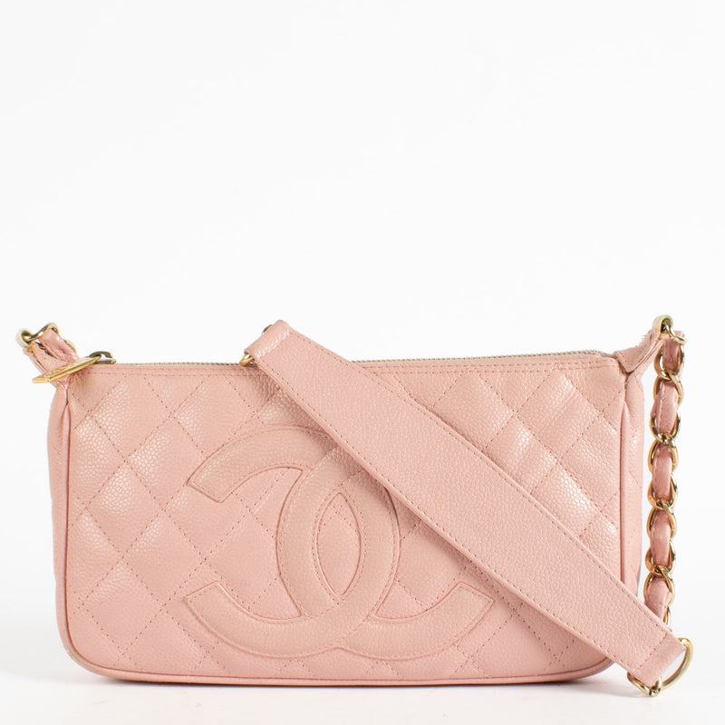 Authentic Second Hand Chanel Pink Caviar Timeless CC Pochette on Labellov.com