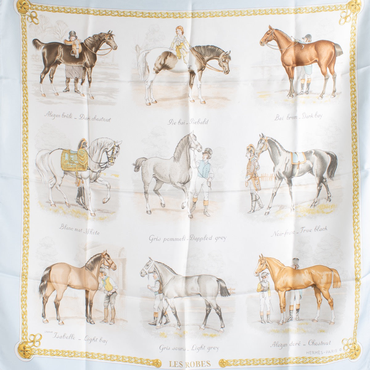 Authentic Second Hand Hermès Les Robes Silk Scarf on Labellov.com