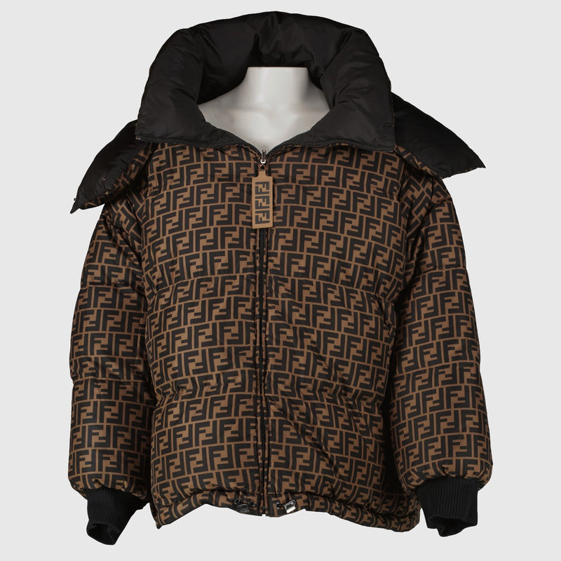 Authentic second-hand Fendi FF Reversible Down Jacket - Size L on labellov.com