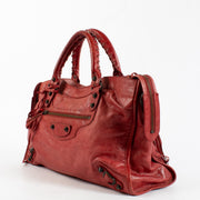 Authentic Second Hand Balenciaga Red Classic City Bag on Labellov.com