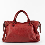 Authentic Second Hand Balenciaga Red Classic City Bag on Labellov.com