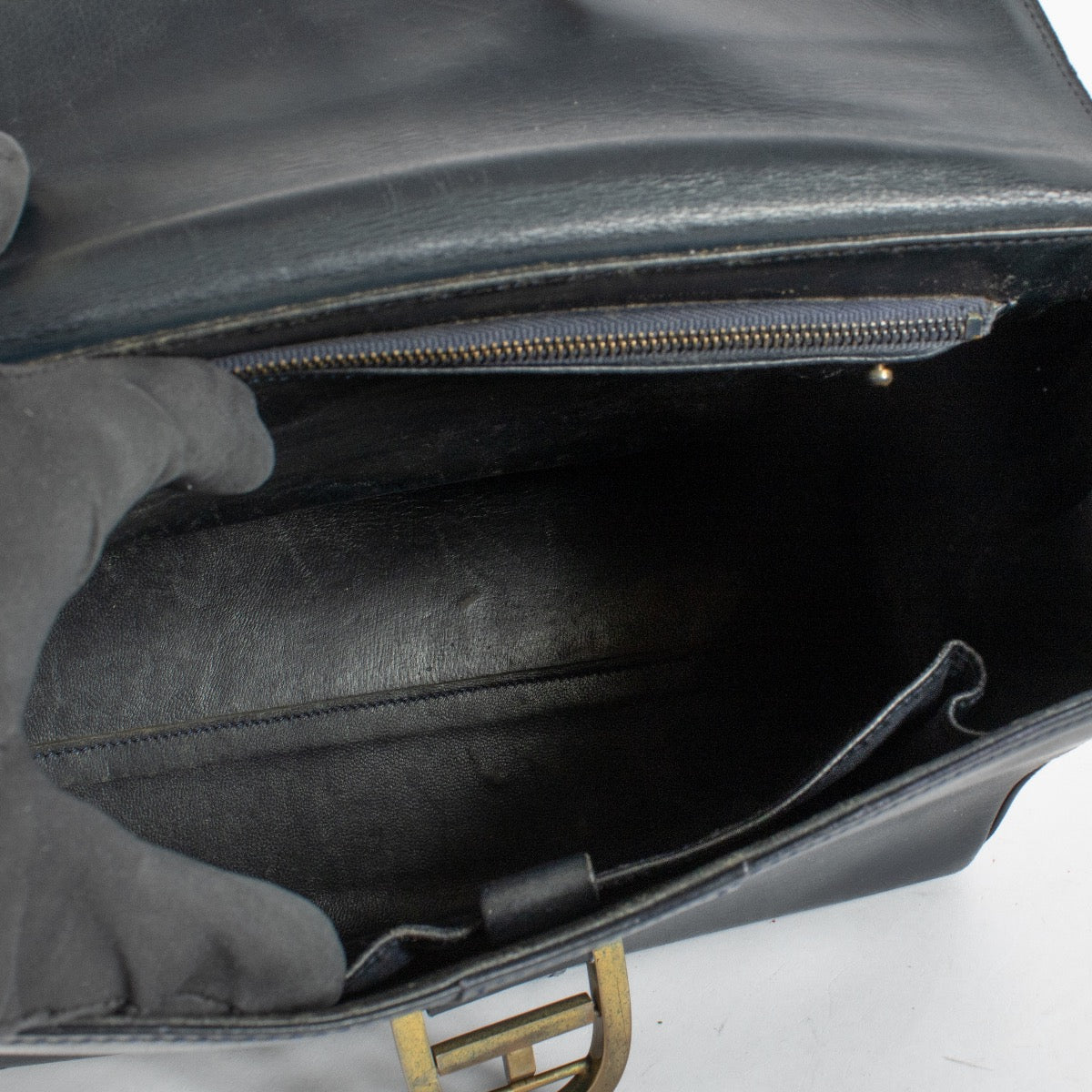 Authentic Second Hand Delvaux Vintage Blue Brillant MM on Labellov.com
