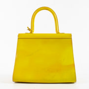 Authentic Second Hand Delvaux Mode 2001 Fluo Yellow Brillant MM Bag on Labellov.com