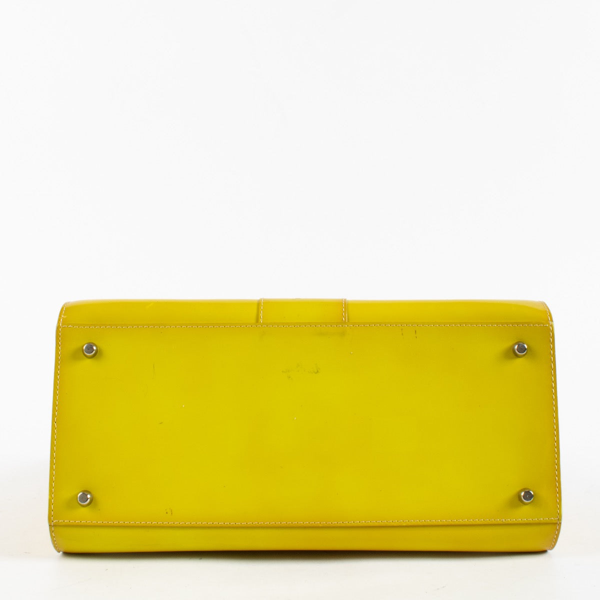 Authentic Second Hand Delvaux Mode 2001 Fluo Yellow Brillant MM Bag on Labellov.com