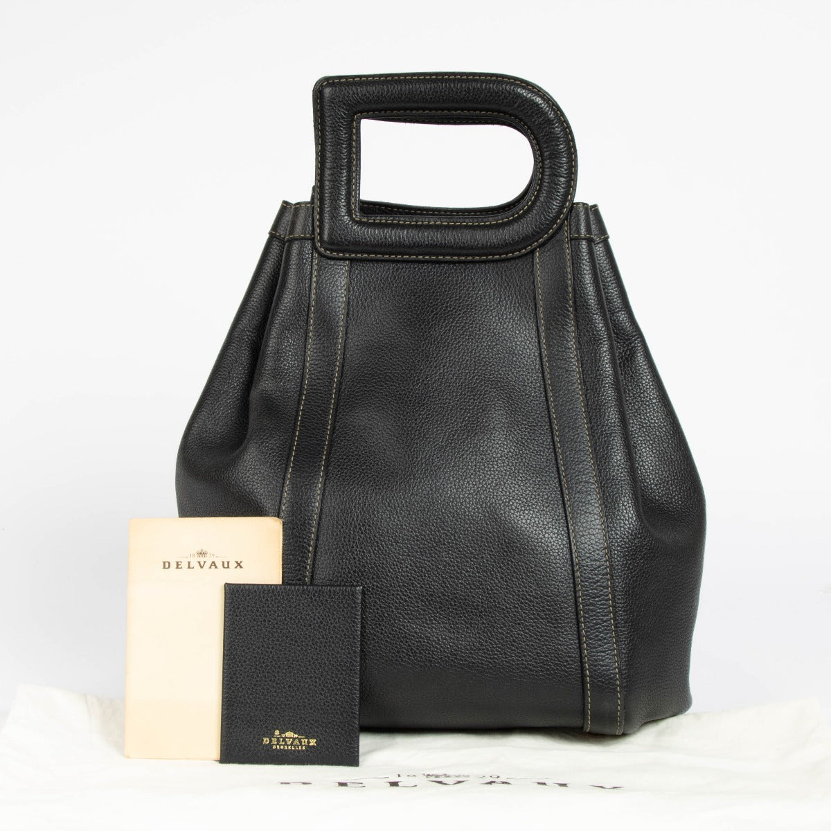 Shop this 100% authentic Delvaux Black Punch D Top Handle Bag at Labellov.com