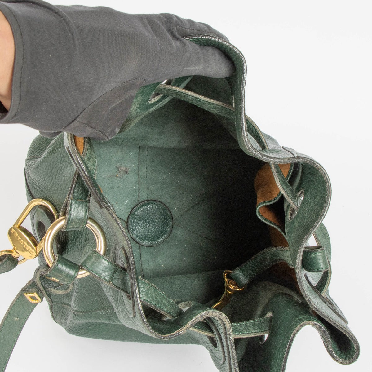 Shop this 100% authentic Delvaux Green Olivier Shoulder Bag at Labellov.com