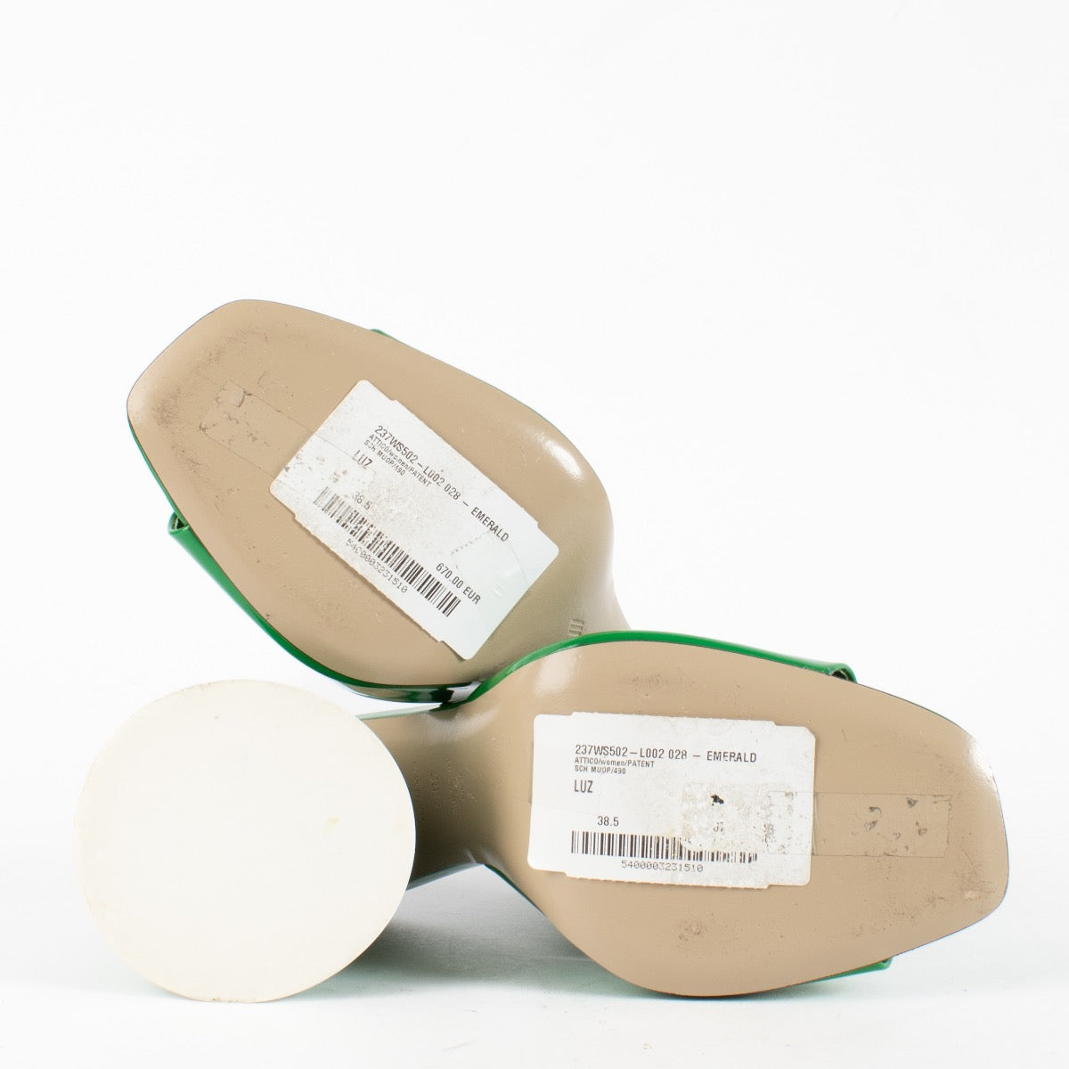Authentic Second Hand The Attico Green Heels - Size 38,5 on Labellov.com