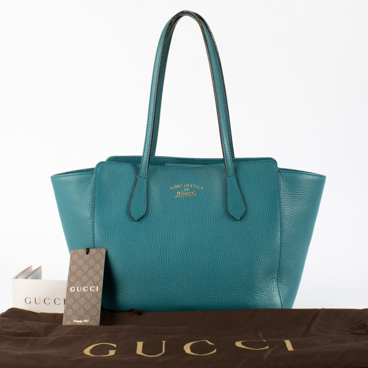 Gucci Teal Blue Swing Bag