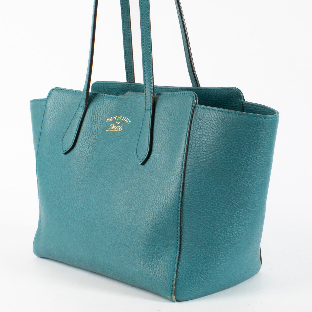 Gucci Teal Blue Small Swing Bag