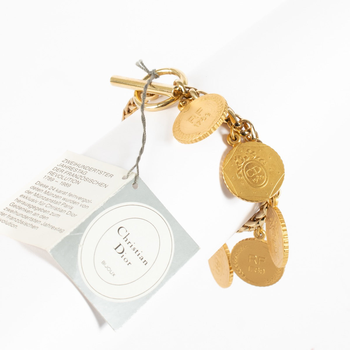 Authentic second-hand Christian Dior 24K Gold Plated French Revolution Bracelet on labellov.com