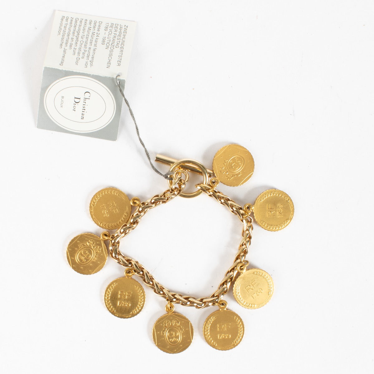 Authentic second-hand Christian Dior 24K Gold Plated French Revolution Bracelet on labellov.com