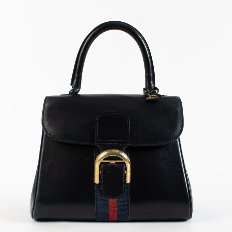 Delvaux Vintage Blue Striped Brillant PM