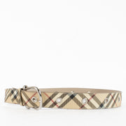 Authentic pre-loved Burberry Monogram Belt - Size 100 on Labellov.com