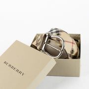 Authentic pre-loved Burberry Monogram Belt - Size 100 on Labellov.com
