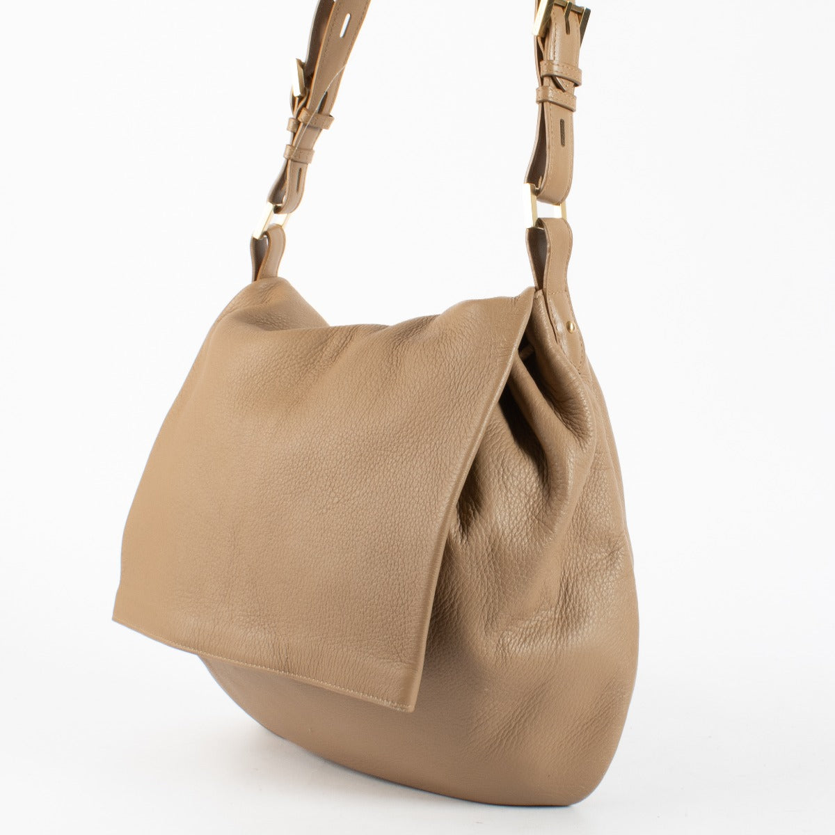 Authentic preloved Delvaux Beige Le Leon MM Bag on Labellov.com