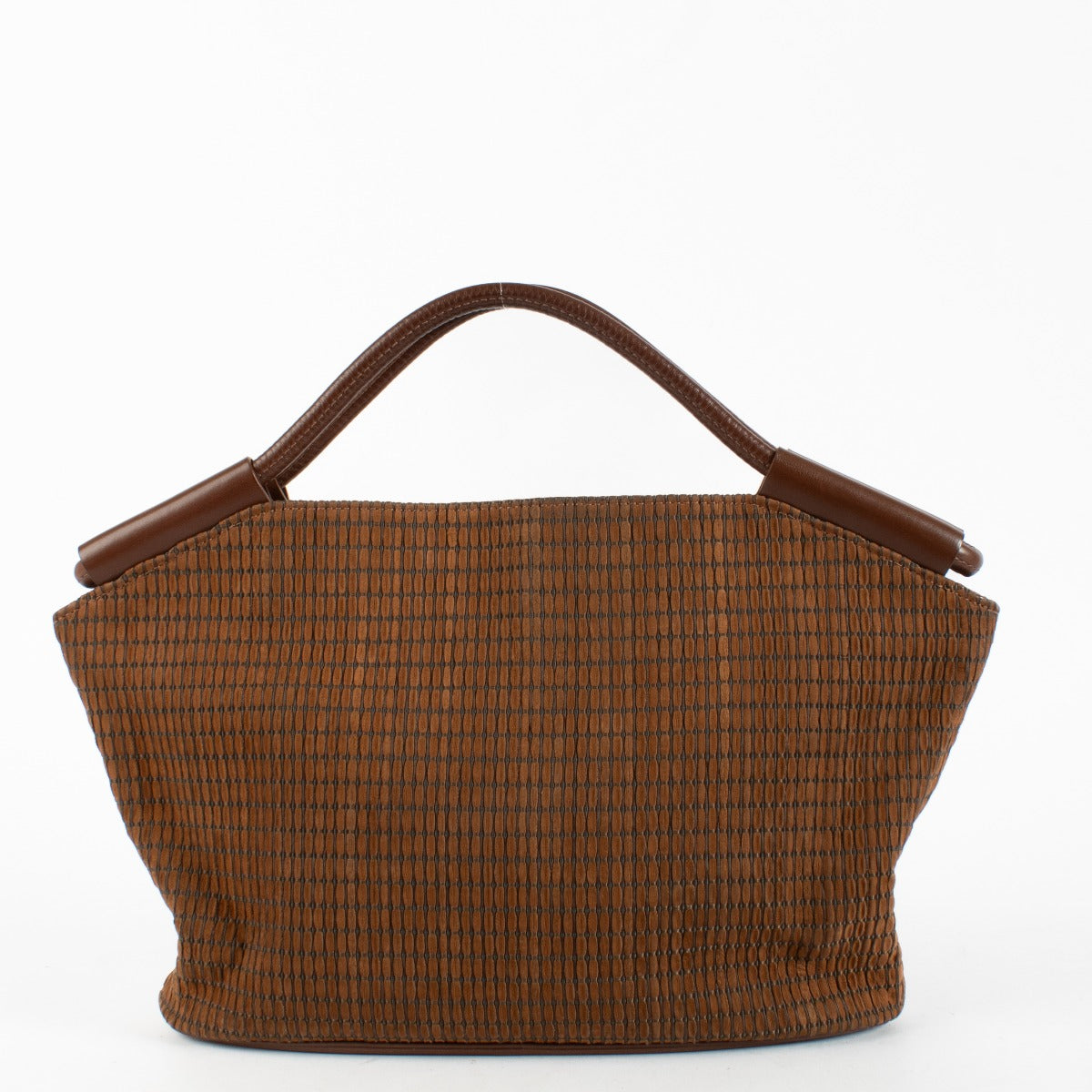 Authentic preloved Delvaux Brown Basket Top Handle Bag on Labellov.com