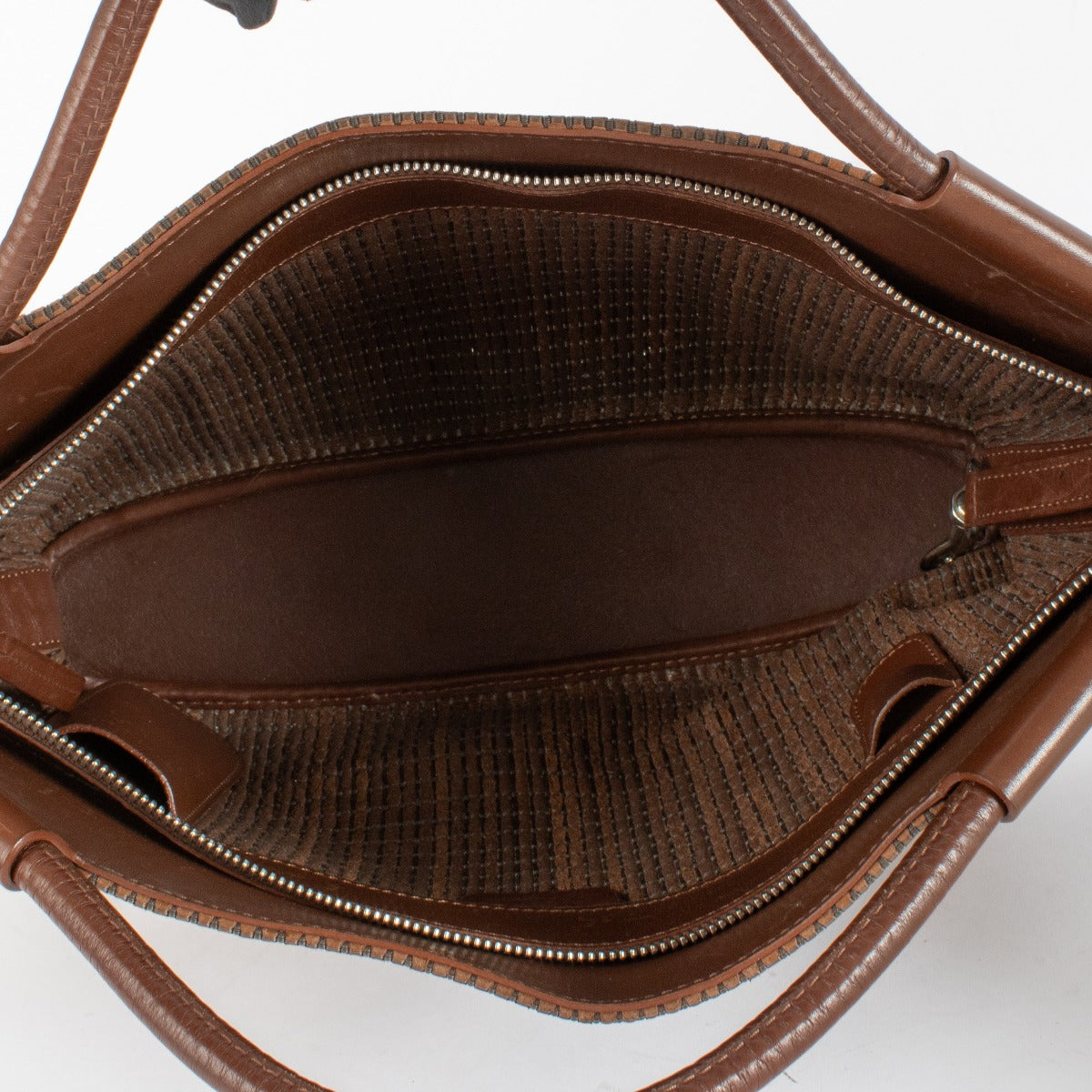 Authentic preloved Delvaux Brown Basket Top Handle Bag on Labellov.com
