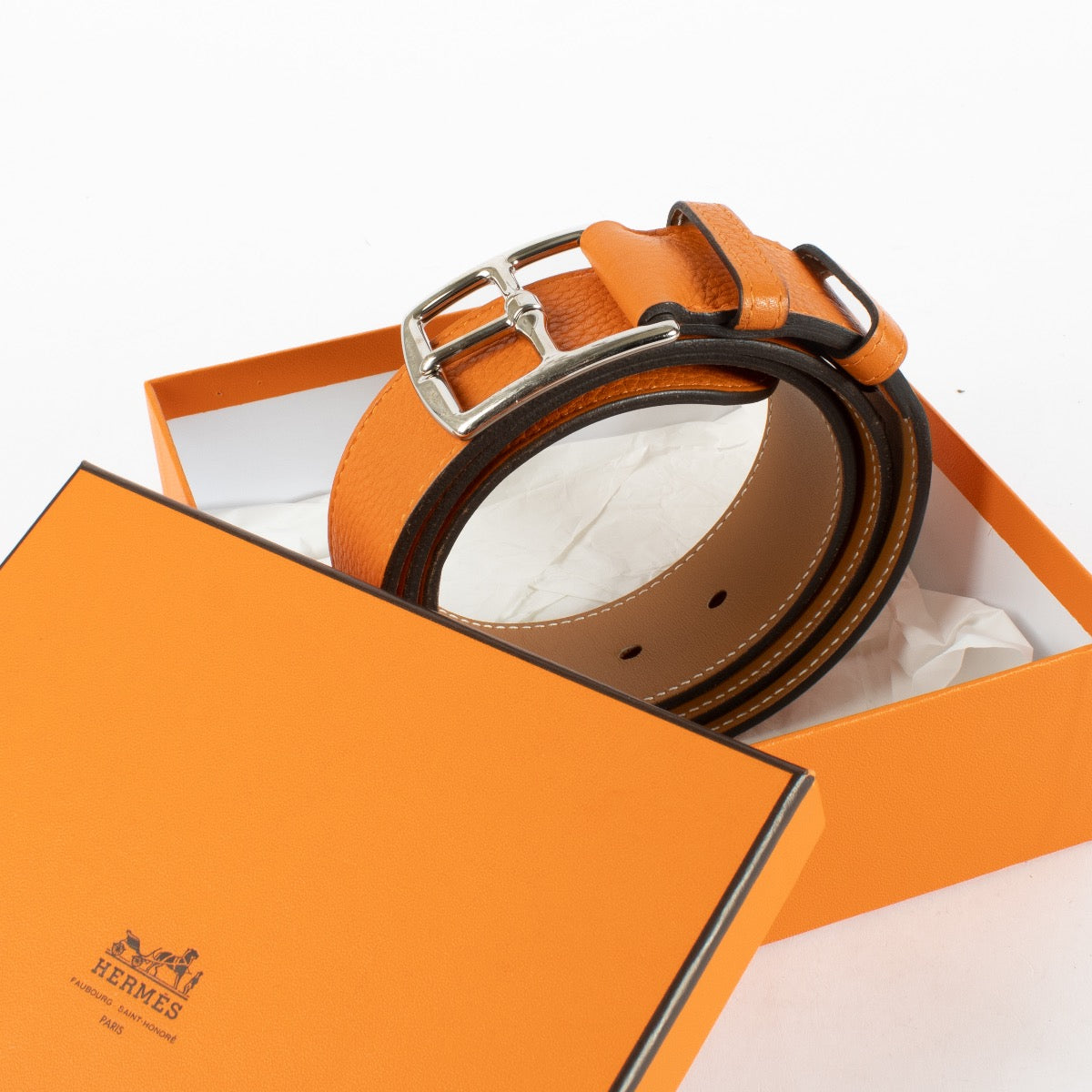 Authentic pre-loved Hermès Estriviere Belt - Size 80 on Labellov.com