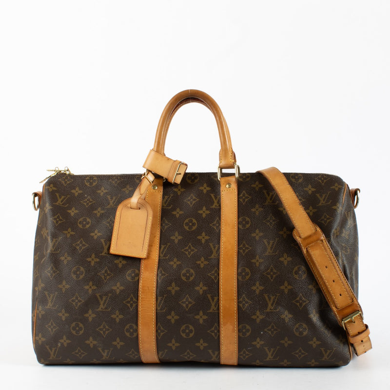 Authentic Second Hand Louis Vuitton Monogram Keepall Bandoulière 45 on Labellov.com