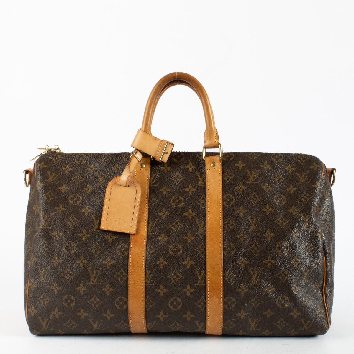 Authentic Second Hand Louis Vuitton Monogram Keepall Bandoulière 45 on Labellov.com