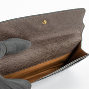 Authentic Preloved Delvaux Palissandre Ostrich Long Wallet on Labellov.com