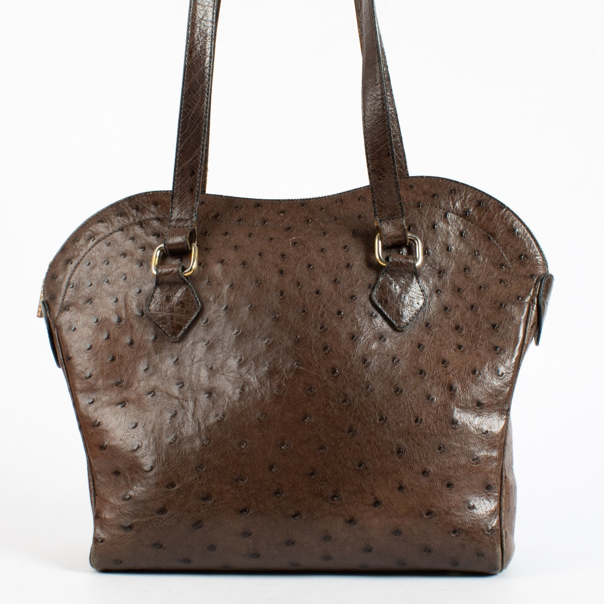 Authentic Second Hand Delvaux Palissandre Ostrich Cachette Bag on Labellov.com