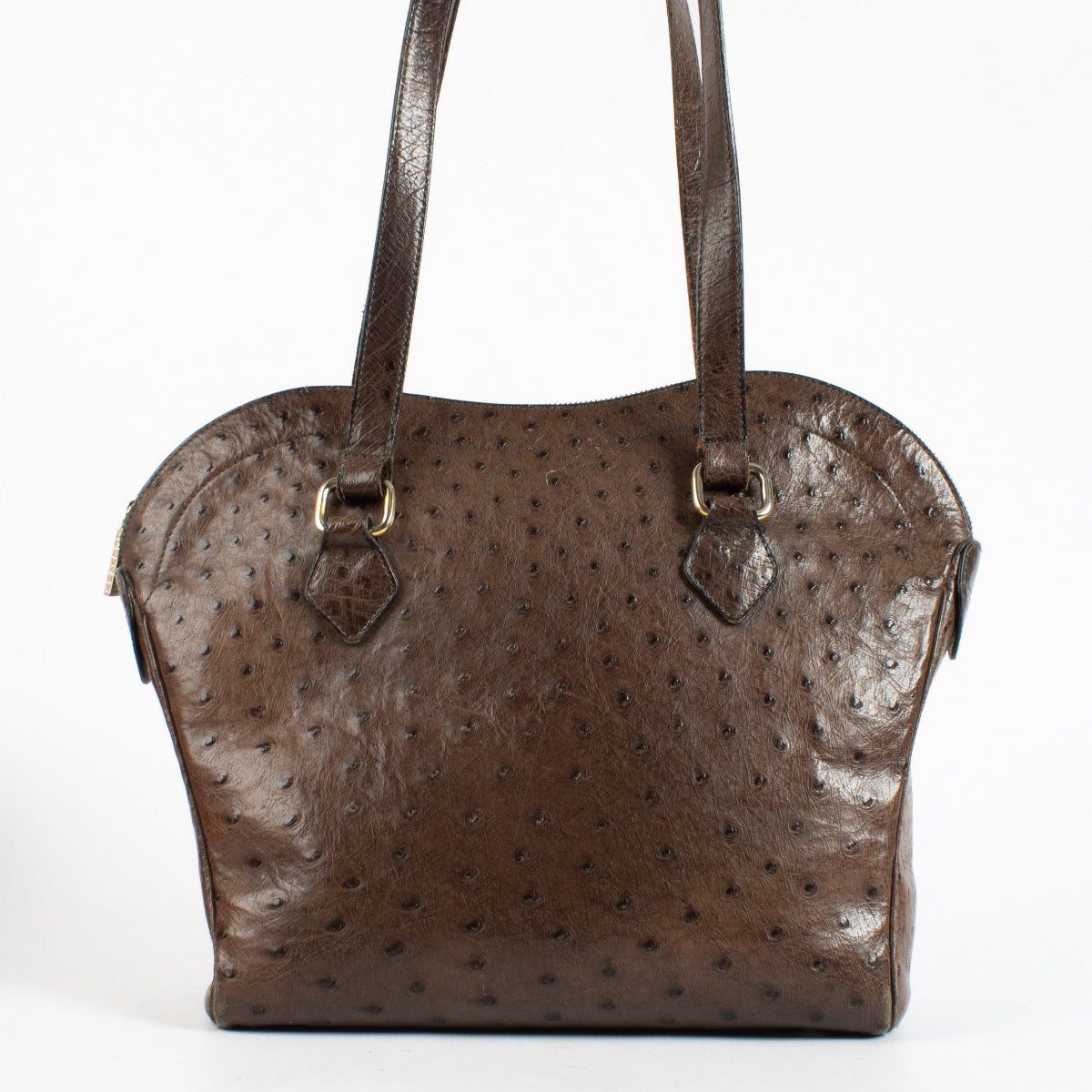 Authentic Second Hand Delvaux Palissandre Ostrich Cachette Bag on Labellov.com