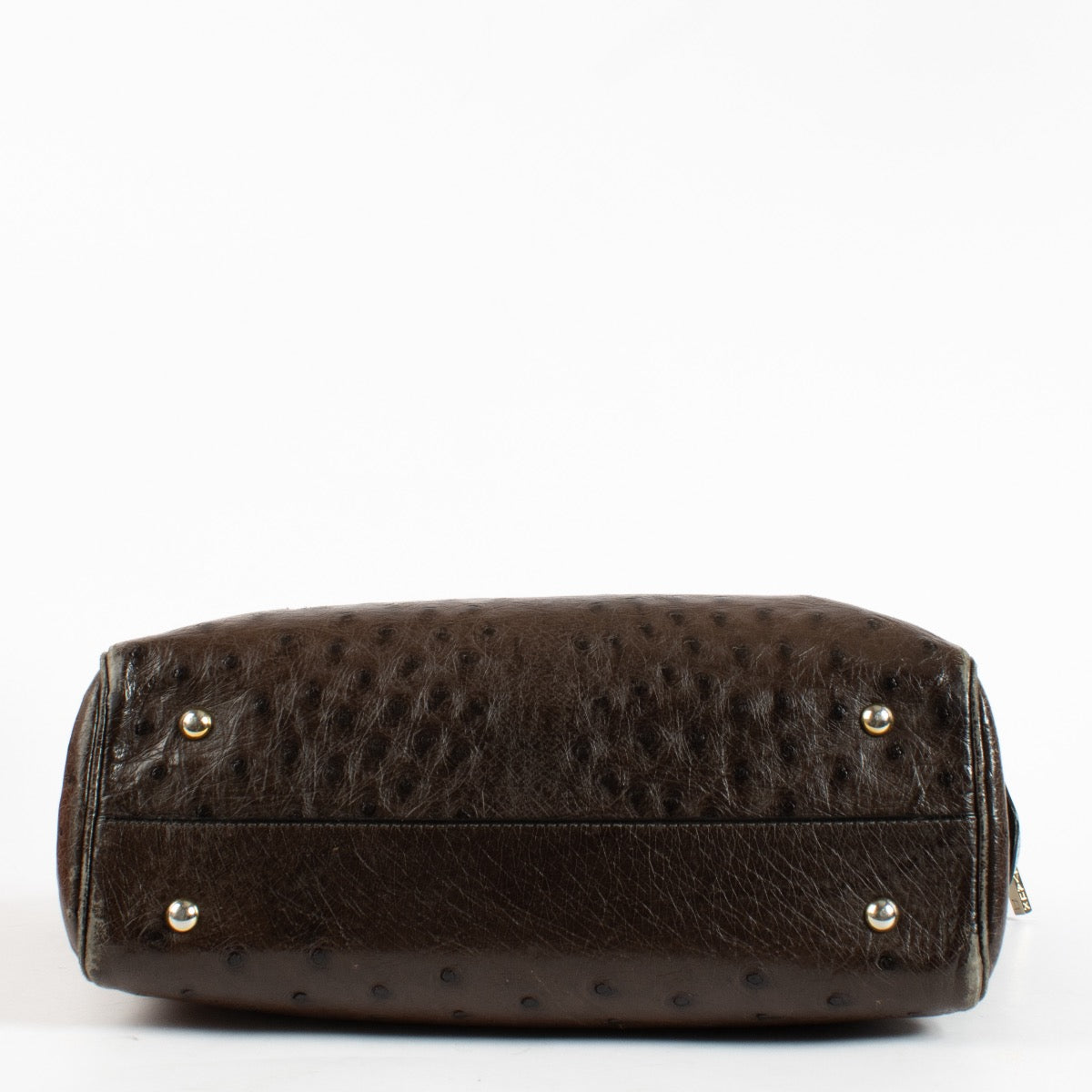 Authentic Second Hand Delvaux Palissandre Ostrich Cachette Bag on Labellov.com