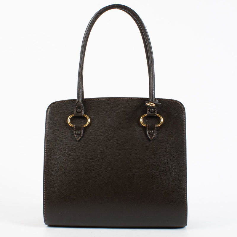 Authentic Second Hand Delvaux Café Jumping Sepia PM Shoulder Bag on Labellov.com