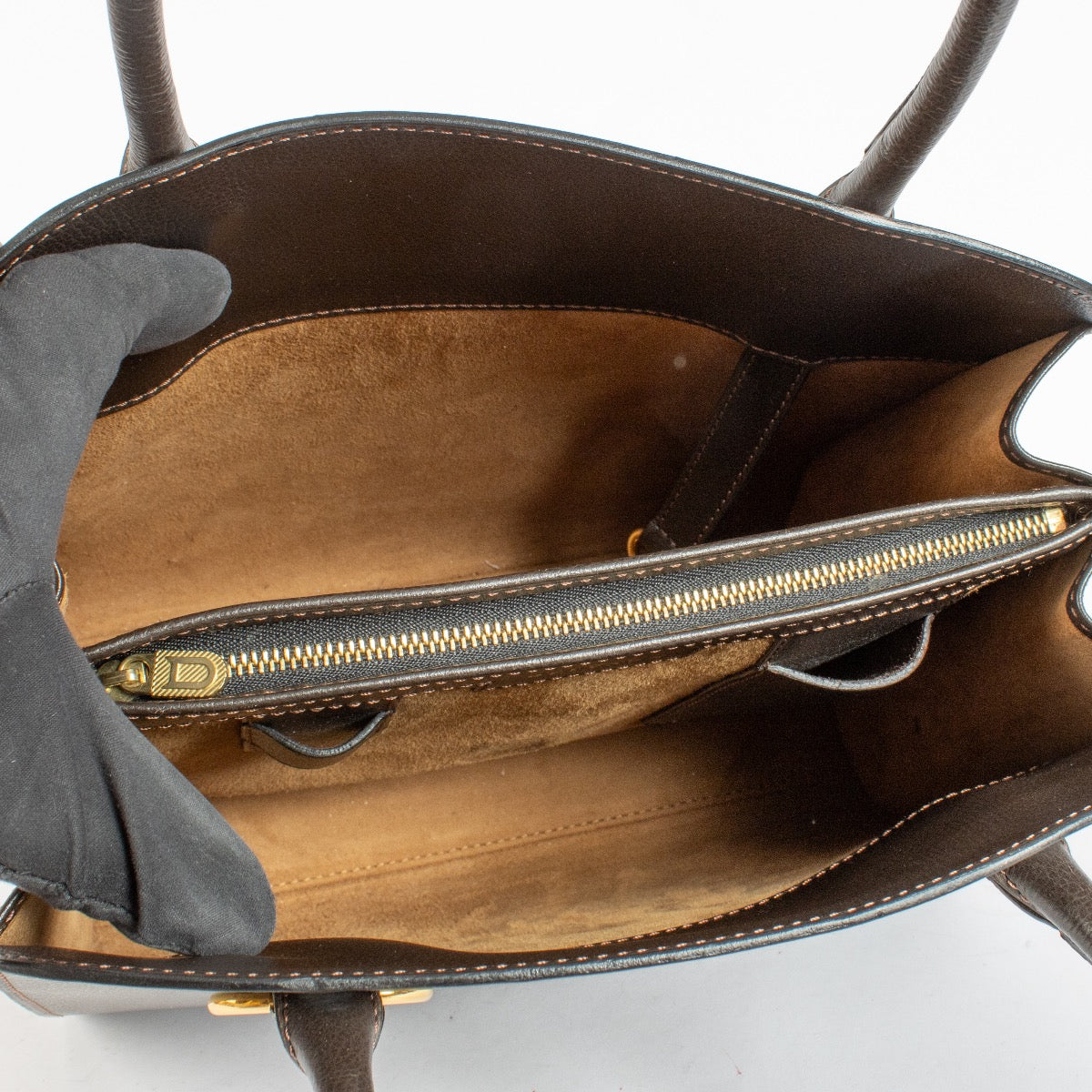 Authentic Second Hand Delvaux Café Jumping Sepia PM Shoulder Bag on Labellov.com