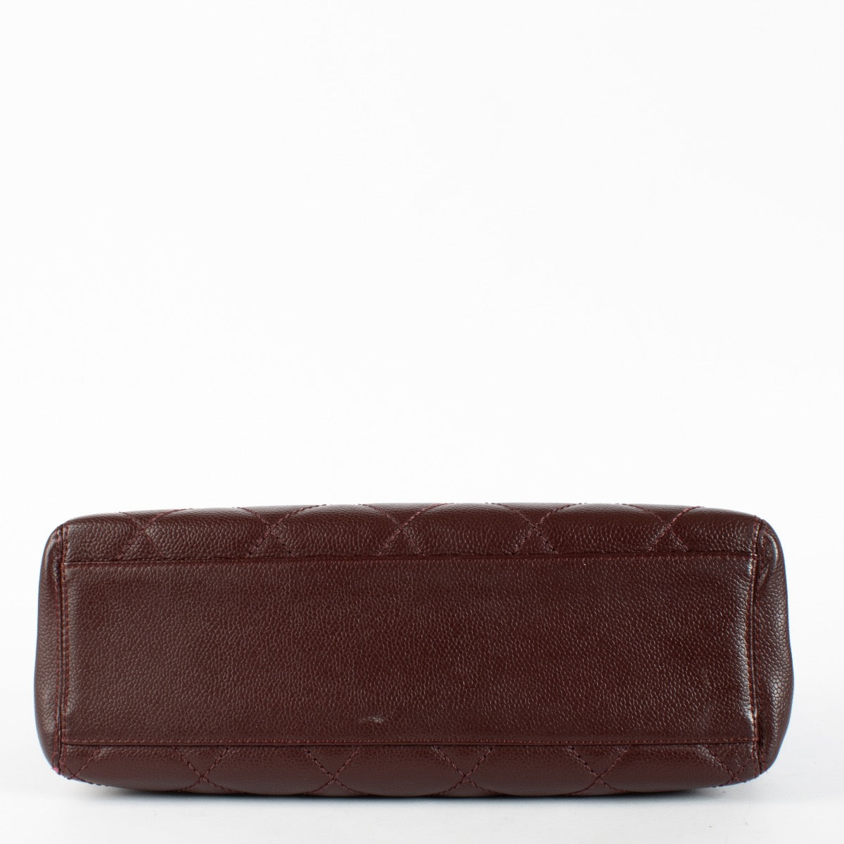 Authentic Preloved Chanel Burgundy Caviar Classic Flap Bag on Labellov.com