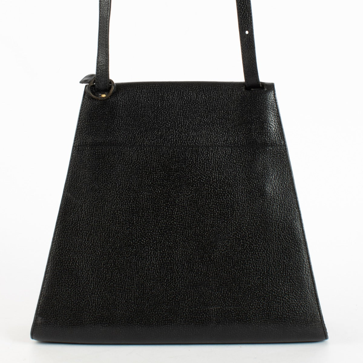 Delvaux Black Clé de Fa Shoulder Bag with gold buckle at Labellov.com